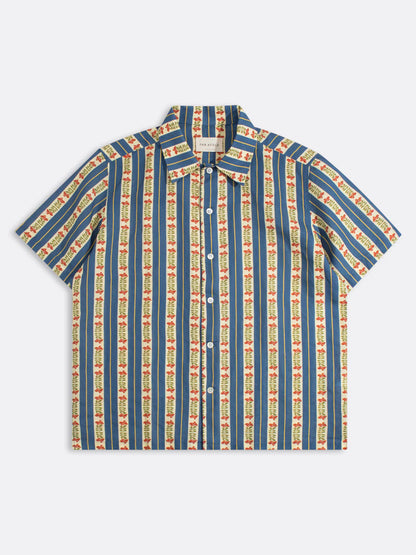 Busey Short Sleeve Shirt - Floral Stripe