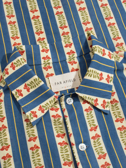 Busey Short Sleeve Shirt - Floral Stripe