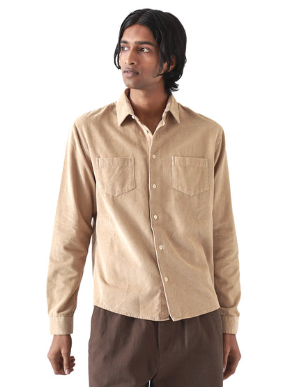 Two Pocket Corduroy Shirt - Cornstalk