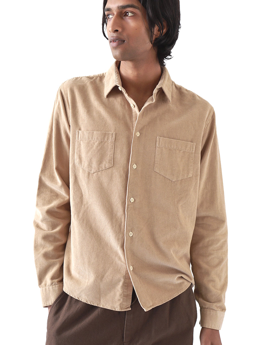 Two Pocket Corduroy Shirt - Cornstalk