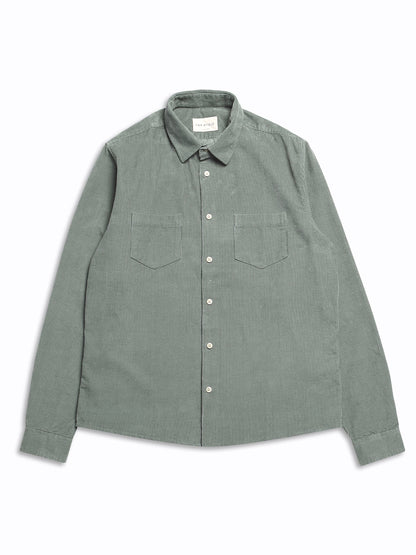 Two Pocket Corduroy Shirt - Forest Green