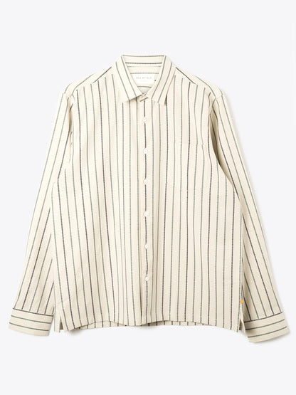Classic Pennon Stripe Shirt - Stone Grey