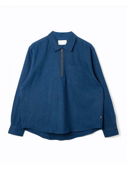 Day Half-Zip Shirt - Blue Mandala Stripe