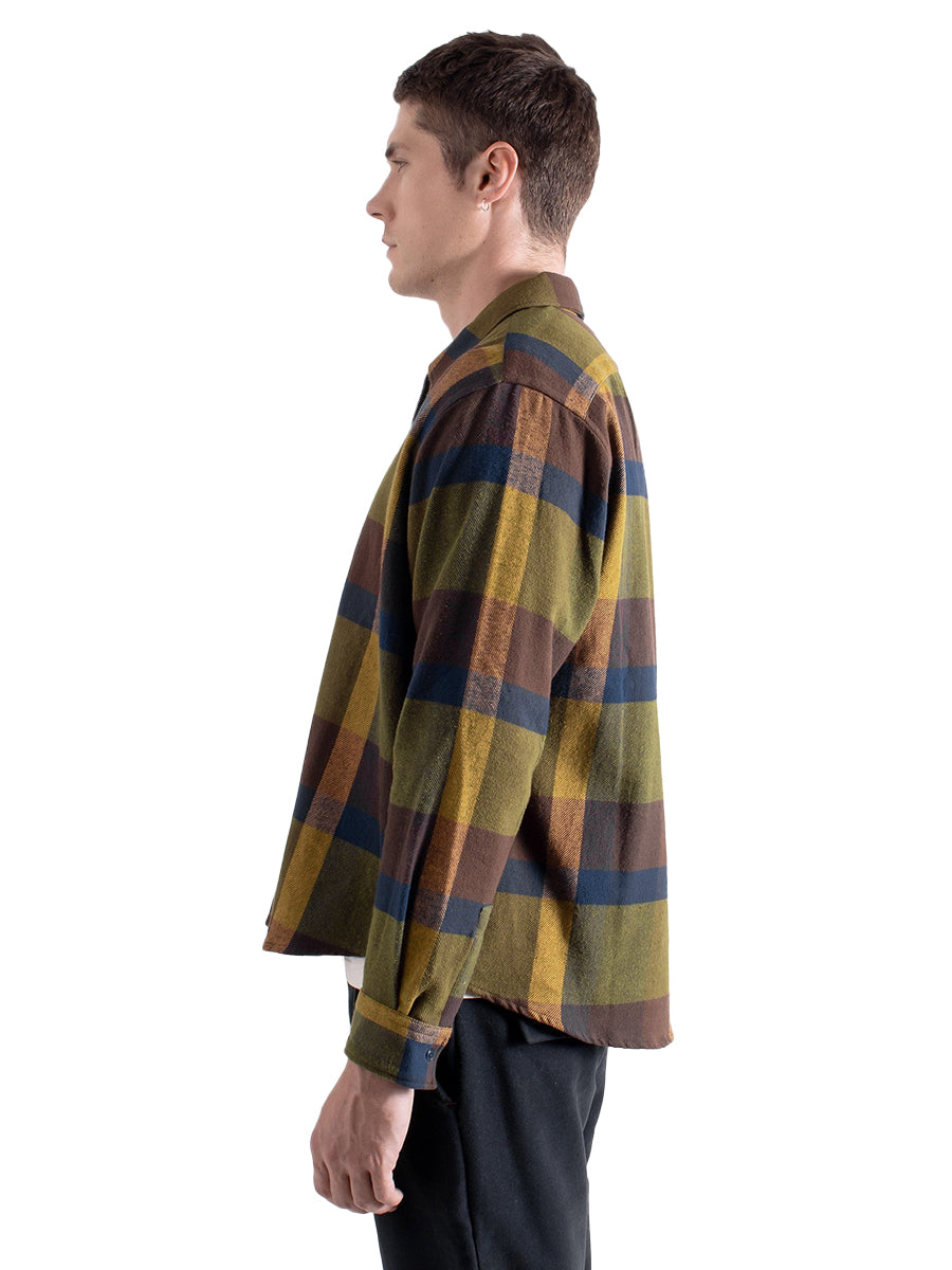 Day Half-Zip Shirt - Green Multi Check