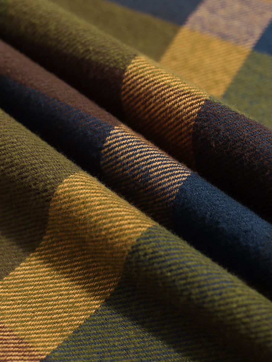 Day Half-Zip Shirt - Green Multi Check