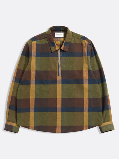 Day Half-Zip Shirt - Green Multi Check
