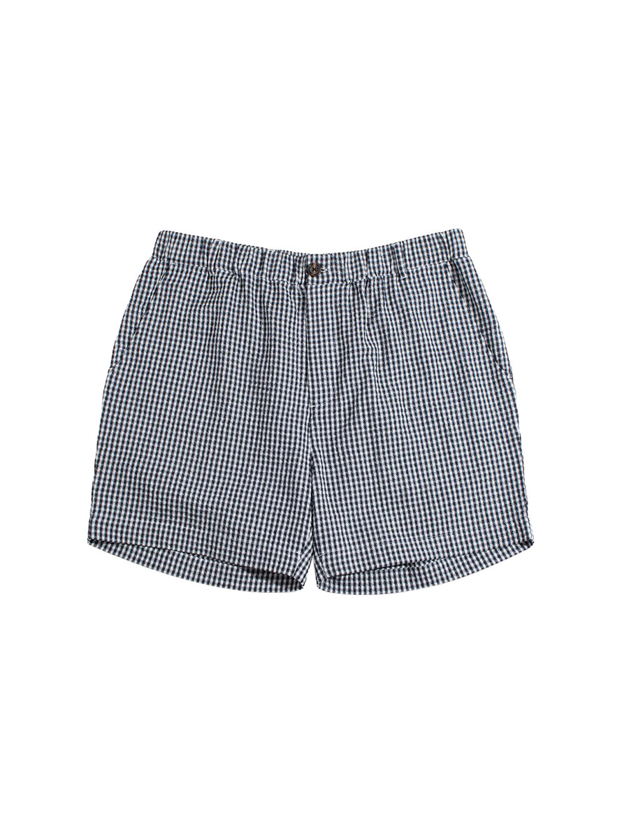 Dekk Shorts - Navy Gingham Check