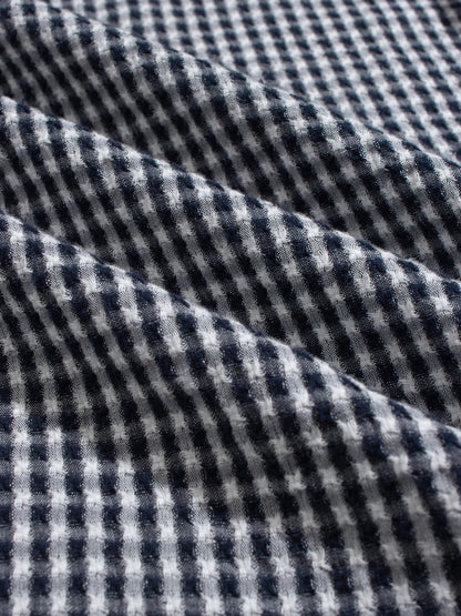 Dekk Shorts - Navy Gingham Check