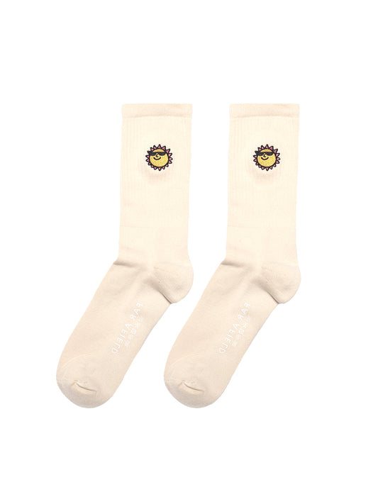 Embroidered Socks - Sunny