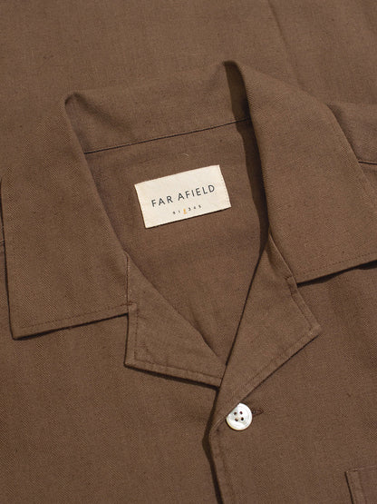 Hiro Long Sleeve Shirt - Dark Brown