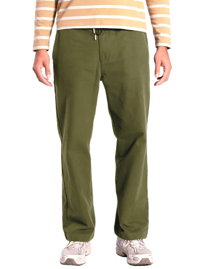 House Trousers - Green Panama Twill