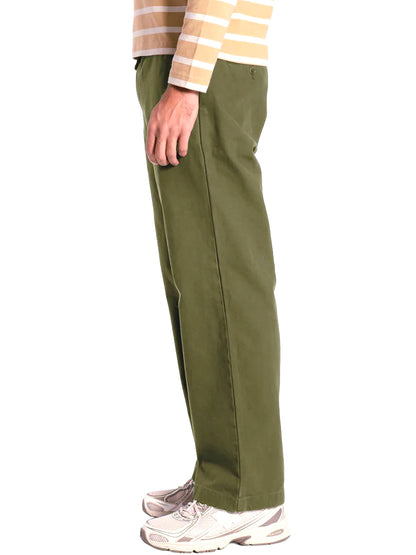 House Trousers - Green Panama Twill