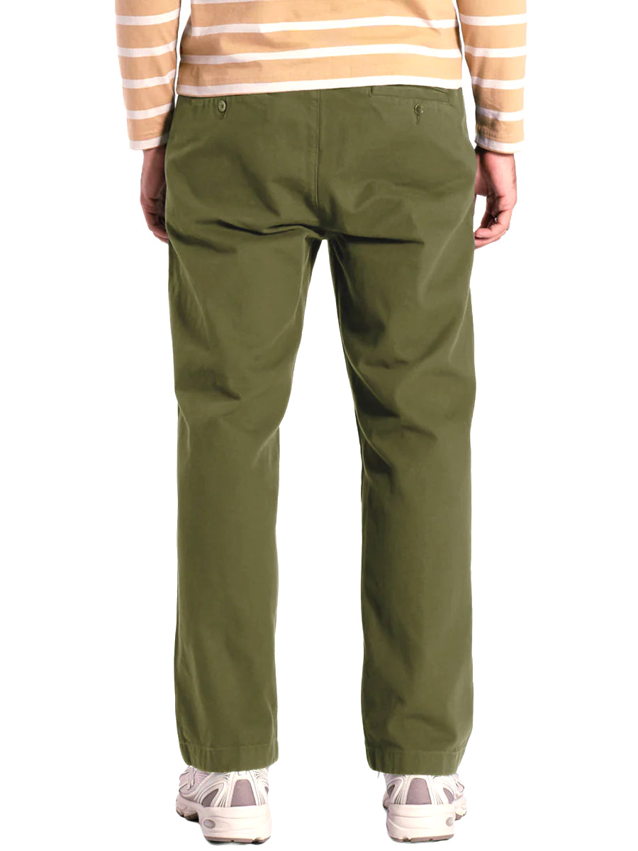 House Trousers - Green Panama Twill