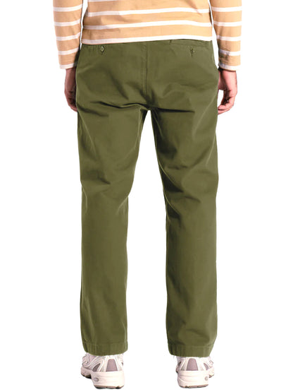 House Trousers - Green Panama Twill