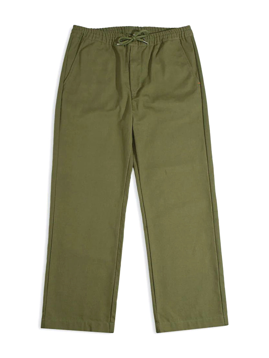House Trousers - Green Panama Twill