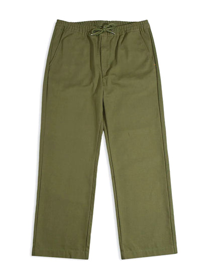 House Trousers - Green Panama Twill