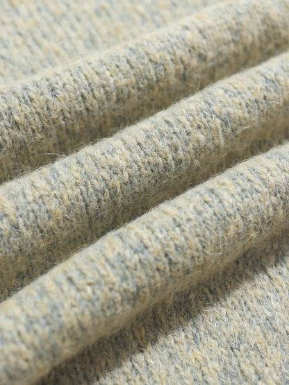 Kier Long Sleeve Knit Polo - Stone Fleck