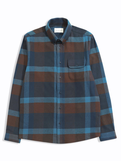 Larry Long Sleeve Shirt - Blue Multi Check