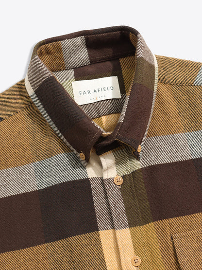 Larry Long Sleeve Shirt - Yellow Multi Check
