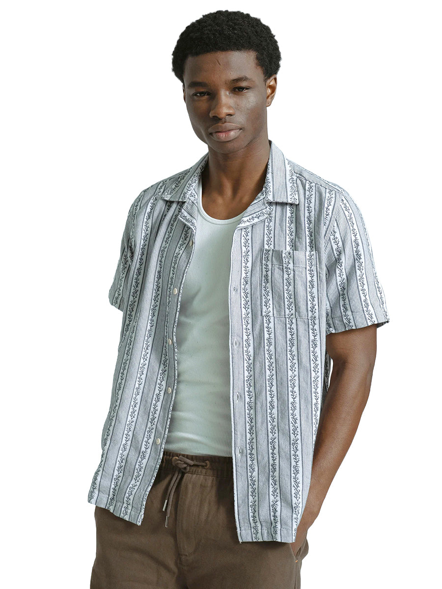 Selleck Short Sleeve Shirt - Higher Stripe Floral