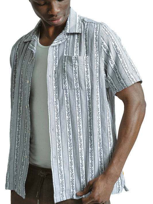 Selleck Short Sleeve Shirt - Higher Stripe Floral