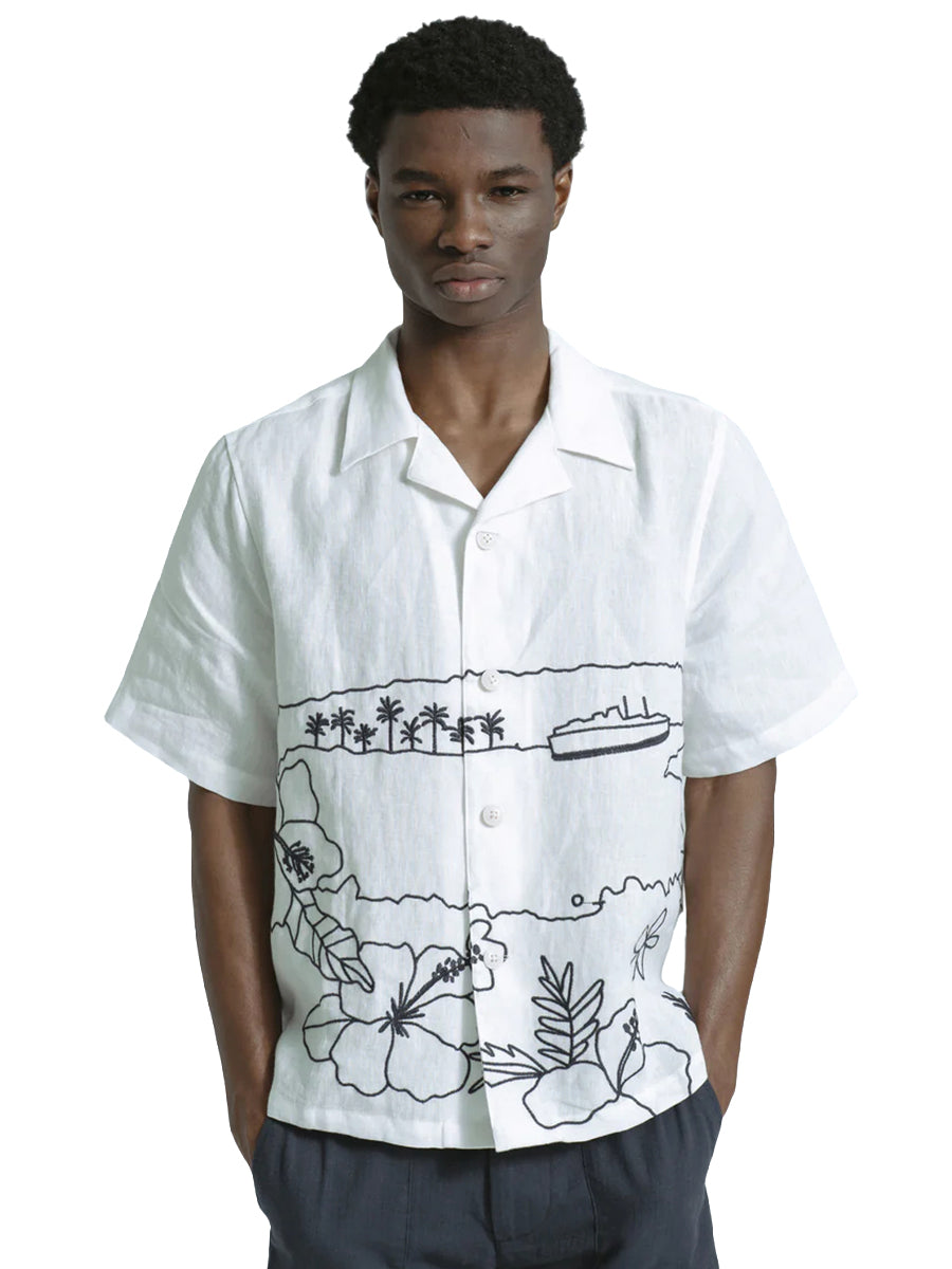 Veloso Shirt - Embroidered Landscape