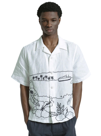 Veloso Shirt - Embroidered Landscape