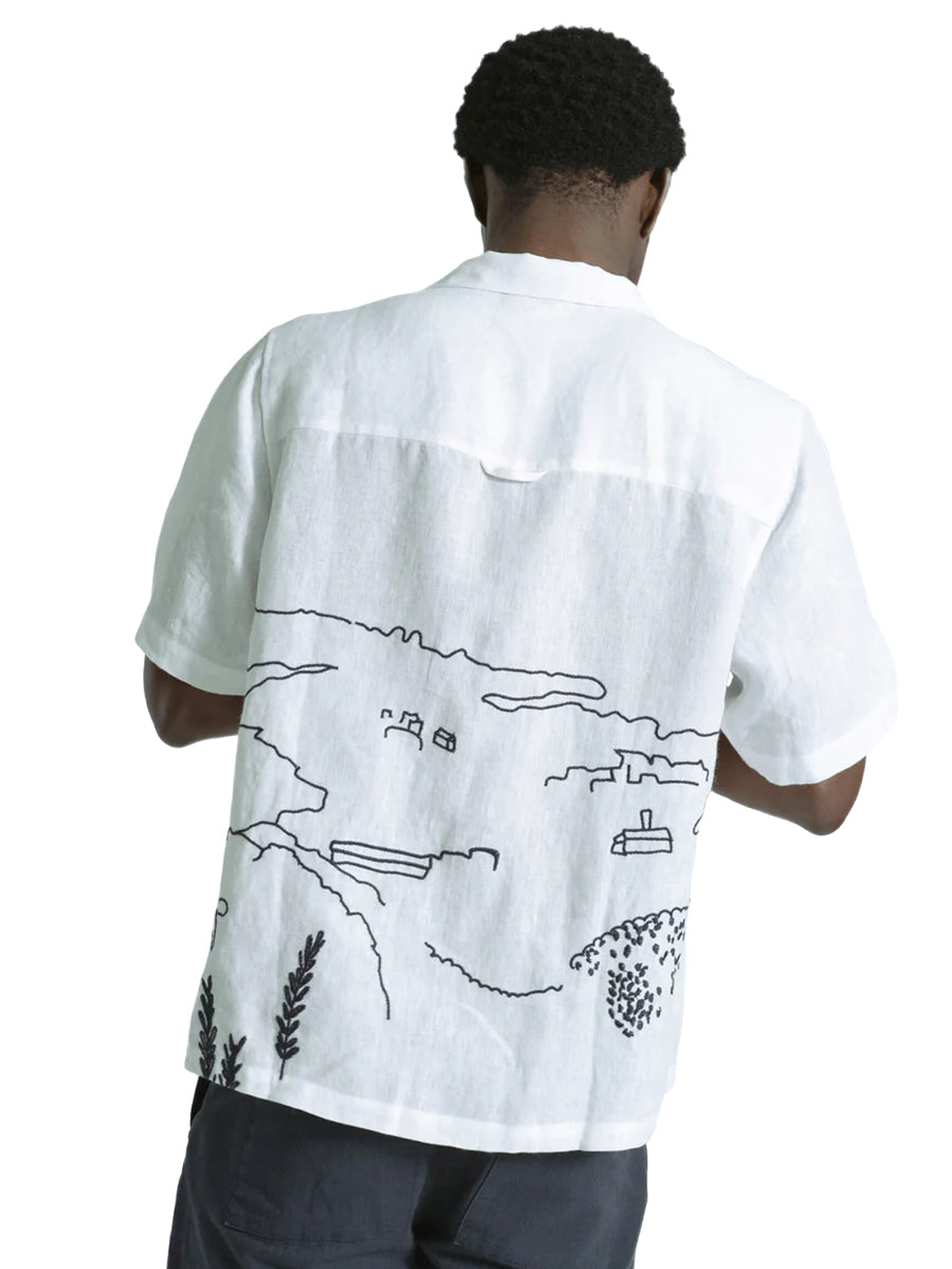 Veloso Shirt - Embroidered Landscape