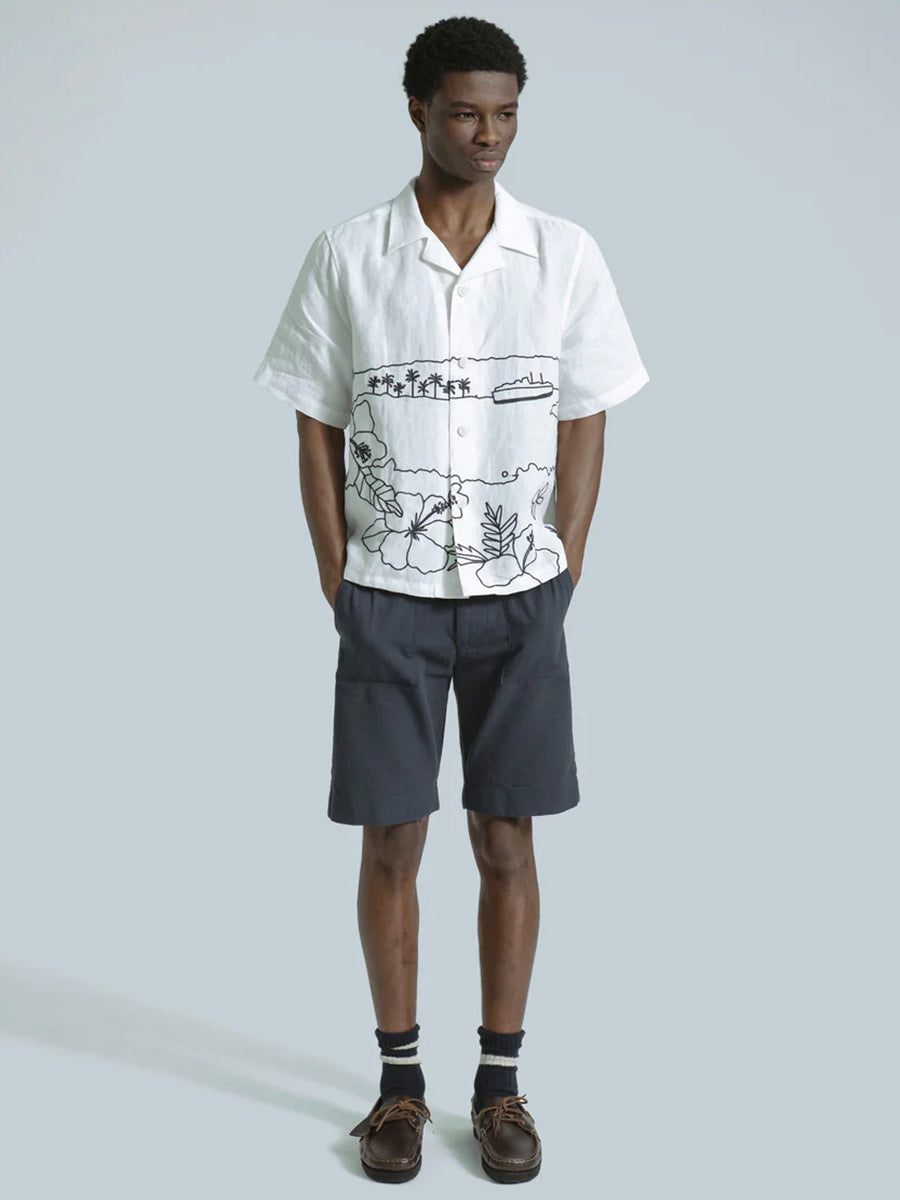Veloso Shirt - Embroidered Landscape