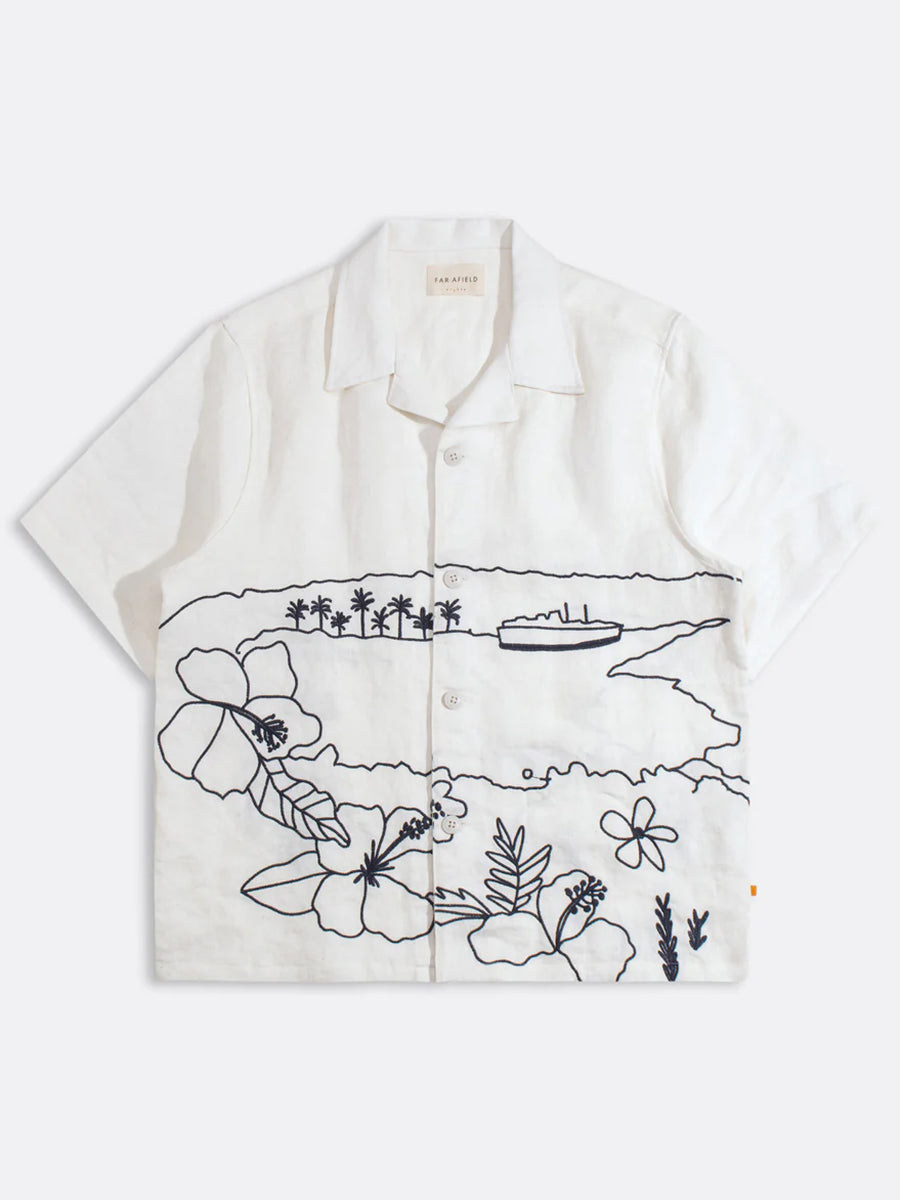 Veloso Shirt - Embroidered Landscape