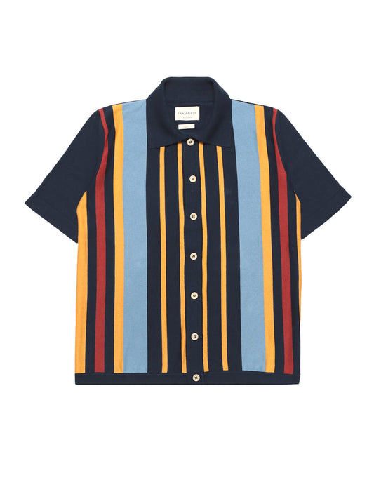 Velzy Short Sleeved Cardigan - Margate Stripe