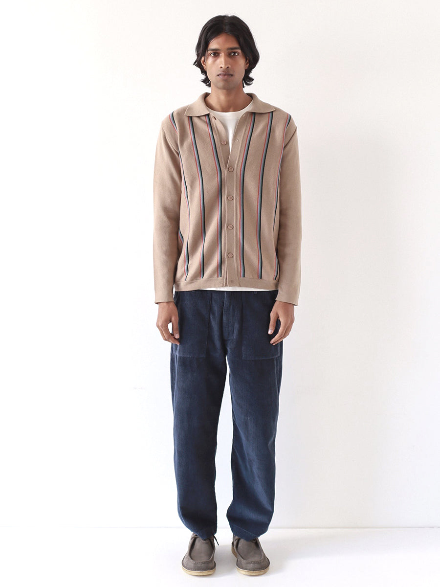 Zigged Cardigan - Kuki Stripe