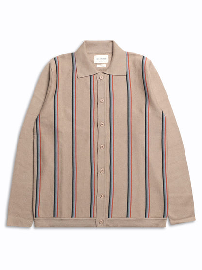 Zigged Cardigan - Kuki Stripe