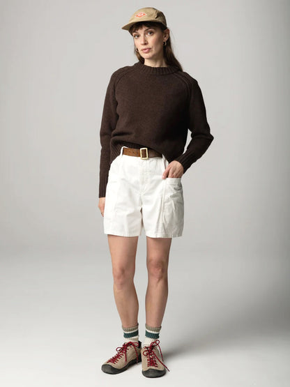 Anvon Crewneck Raglan Sweater - Coffee