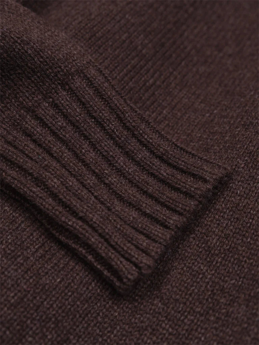 Anvon Crewneck Raglan Sweater - Coffee