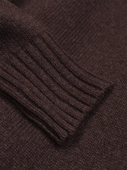Anvon Crewneck Raglan Sweater - Coffee