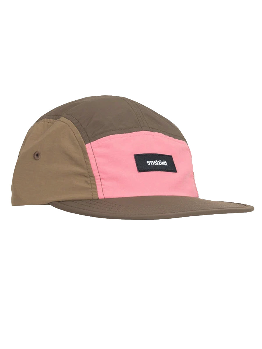 Apex Soft-Peak 5-Panel Cap - Cocoa, Coffee Brown, & Pink