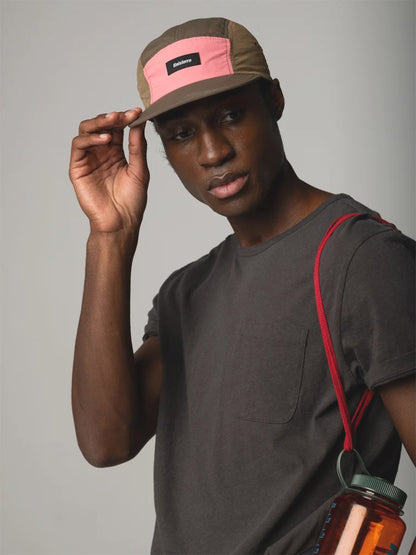 Apex Soft-Peak 5-Panel Cap - Cocoa, Coffee Brown, & Pink