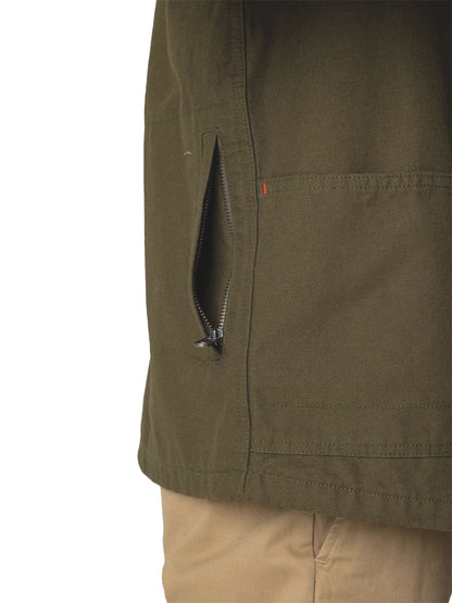 Basset Flannel Lined Chore Jacket - Olive