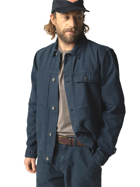 Basset Trucker Jacket - Navy