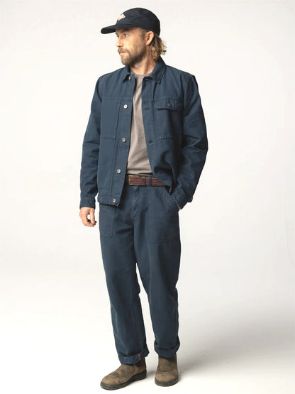 Basset Trucker Jacket - Navy
