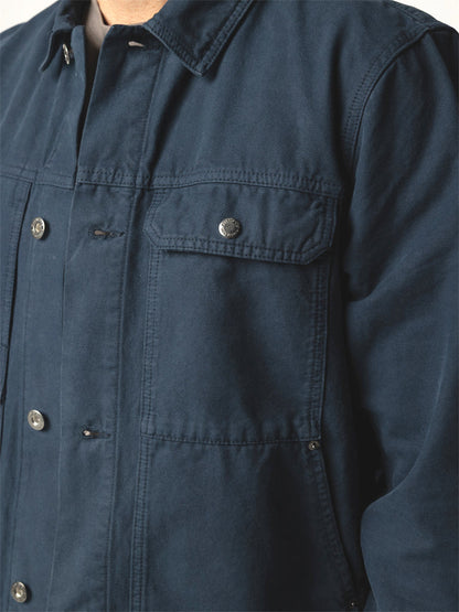 Basset Trucker Jacket - Navy
