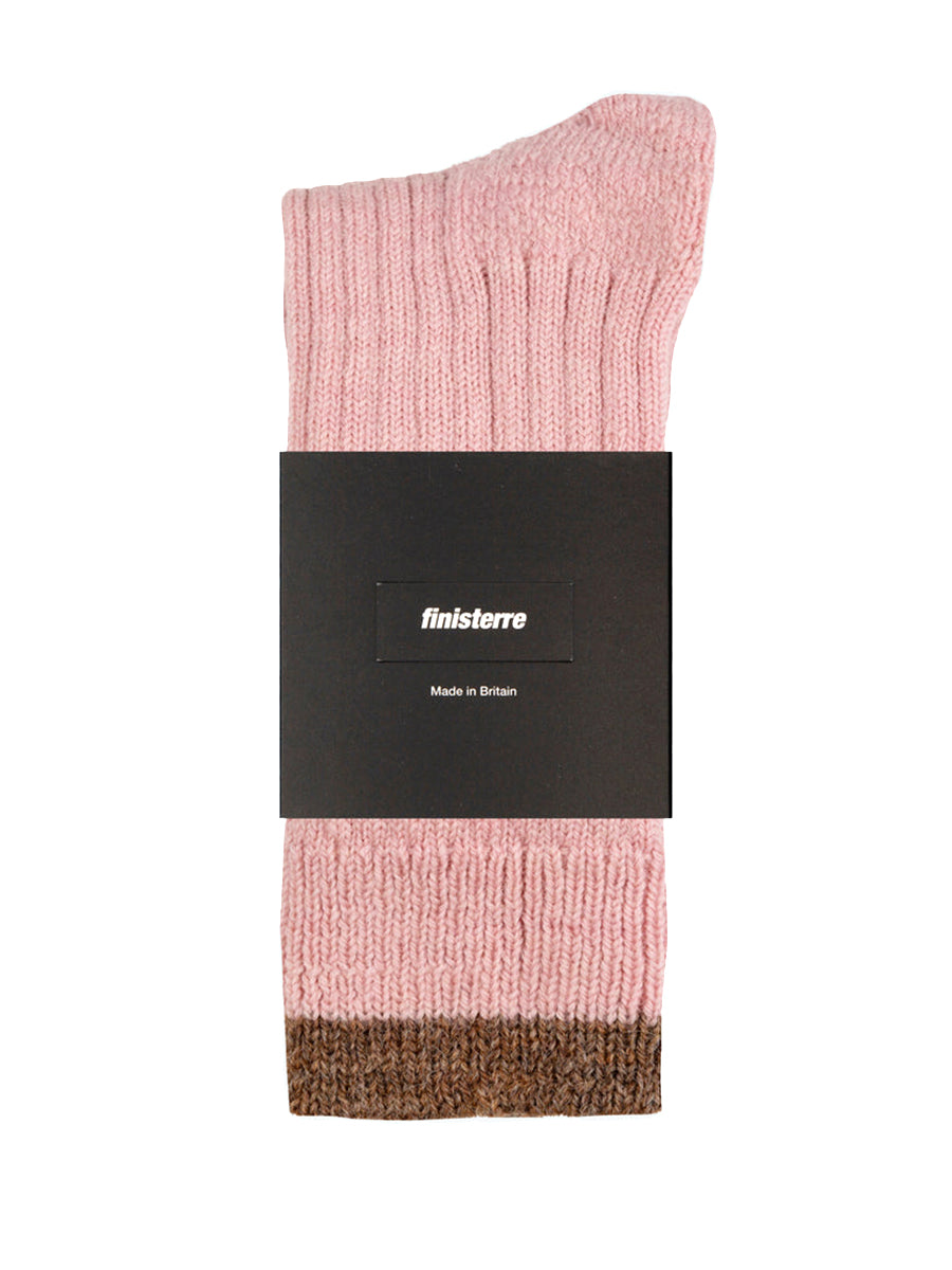 Bosun Socks - Pink Smoke & Sable