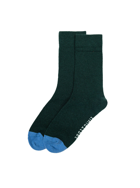 Classic Blue Toe Socks - Pine Green