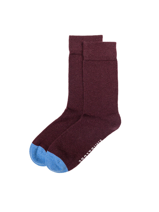 Classic Blue Toe Socks - Plum