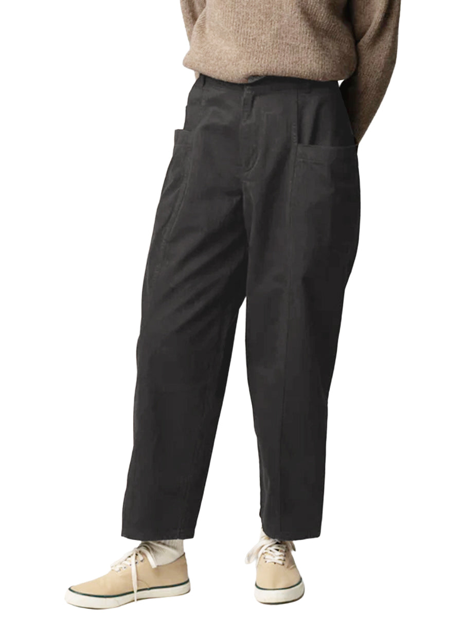 Croft Barrel Trousers - Black