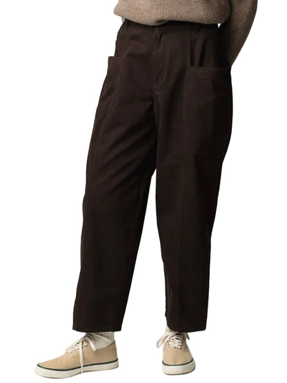 Croft Barrel Trousers - Burnt Umber