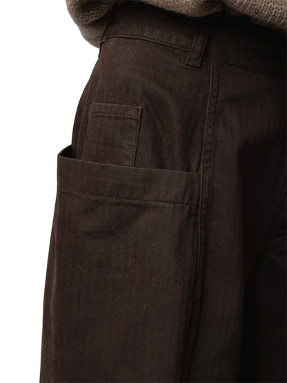 Croft Barrel Trousers - Burnt Umber