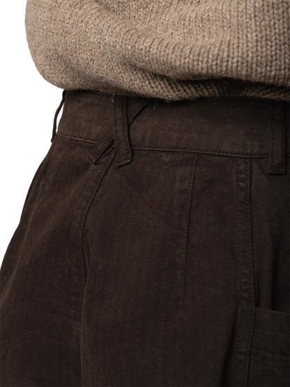 Croft Barrel Trousers - Burnt Umber