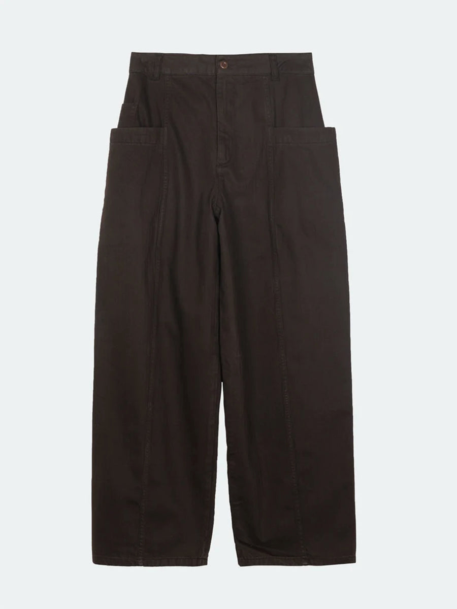 Croft Barrel Trousers - Burnt Umber
